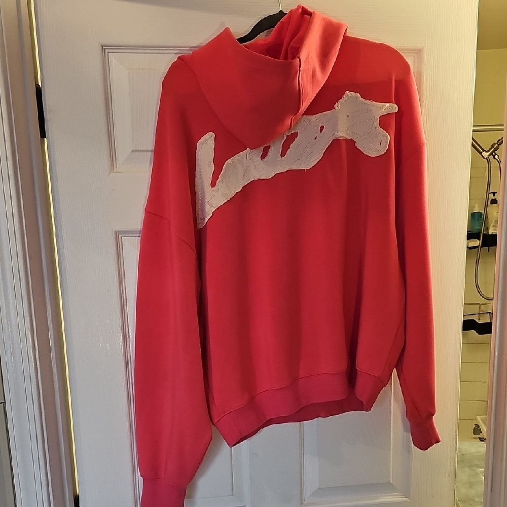 Men's Pink LOITER Casual Hoodie